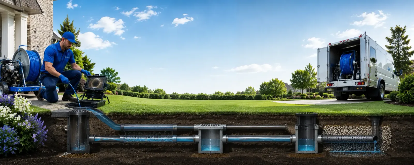 Outdoor drain cleaning information for Burnside, IA